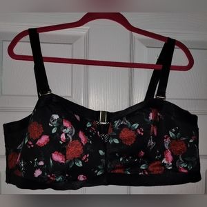 Torrid Floral and Skull Bra
